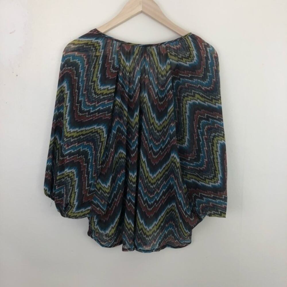 Anthropologie Weston Semi Sheer Top Size Medium - Picture 2 of 8